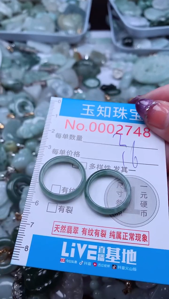 翡翠未镶嵌吊坠(不含链)2748