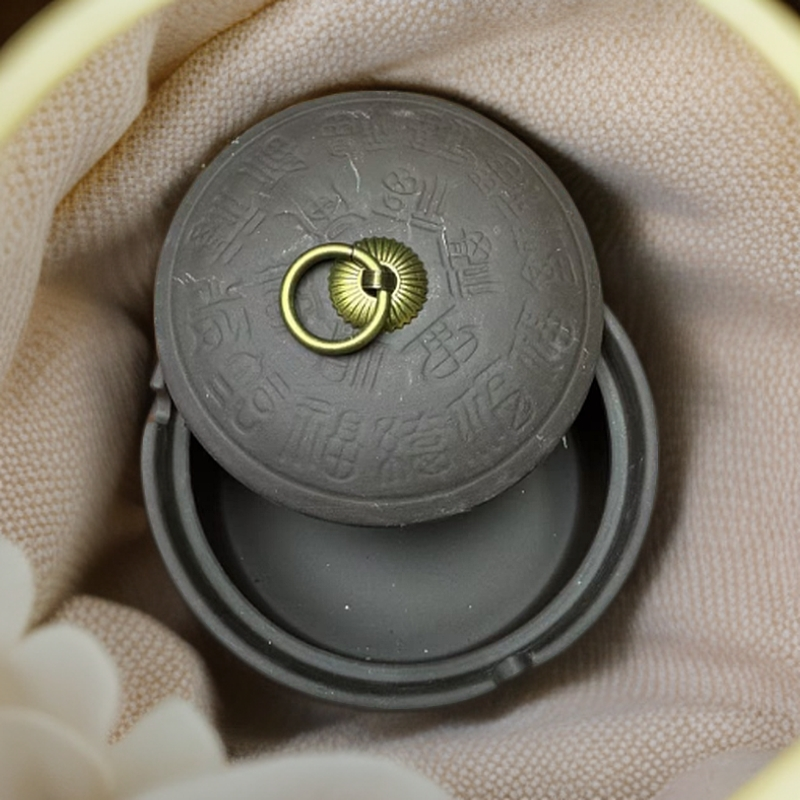 高端茶具黑泥紫砂烟灰缸