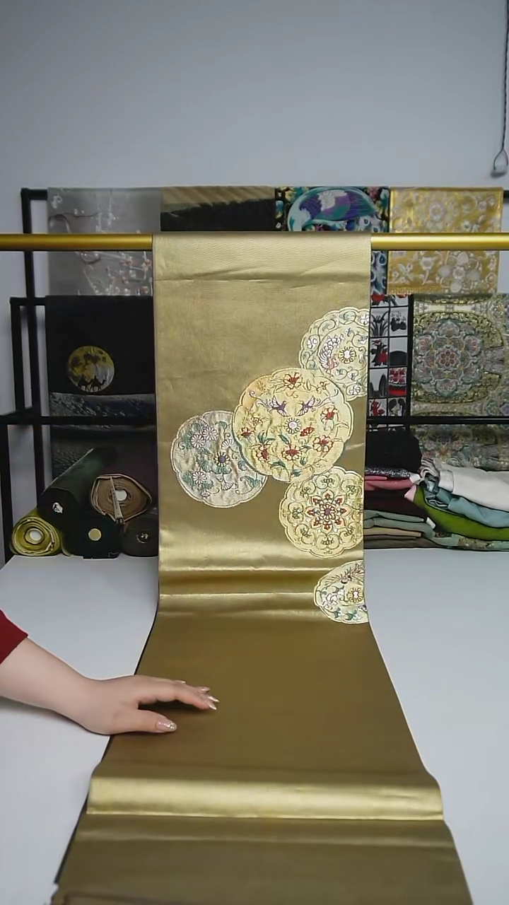 【闪购商品】织绣150 两通宝相花宝相花
