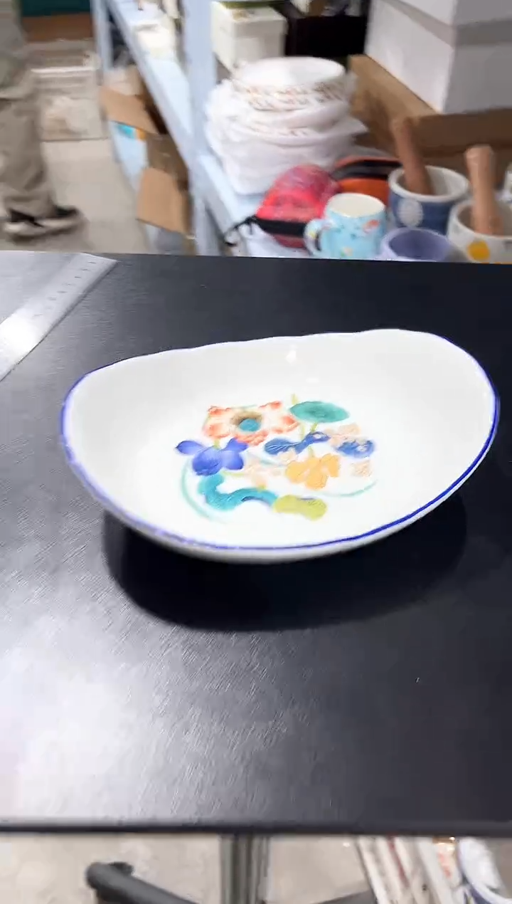 杯子骨瓷（简装）荷花盘一个