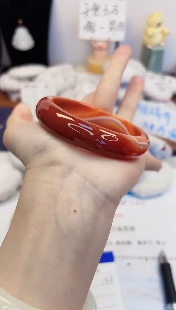 【闪购商品】石英质玉手镯合金254-玛瑙-圈口58