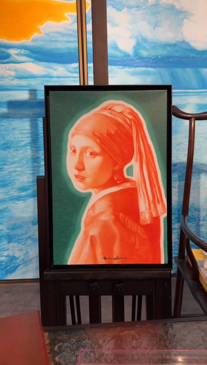 国画Z天津人美--冯丽鹏老师-45*30-油画