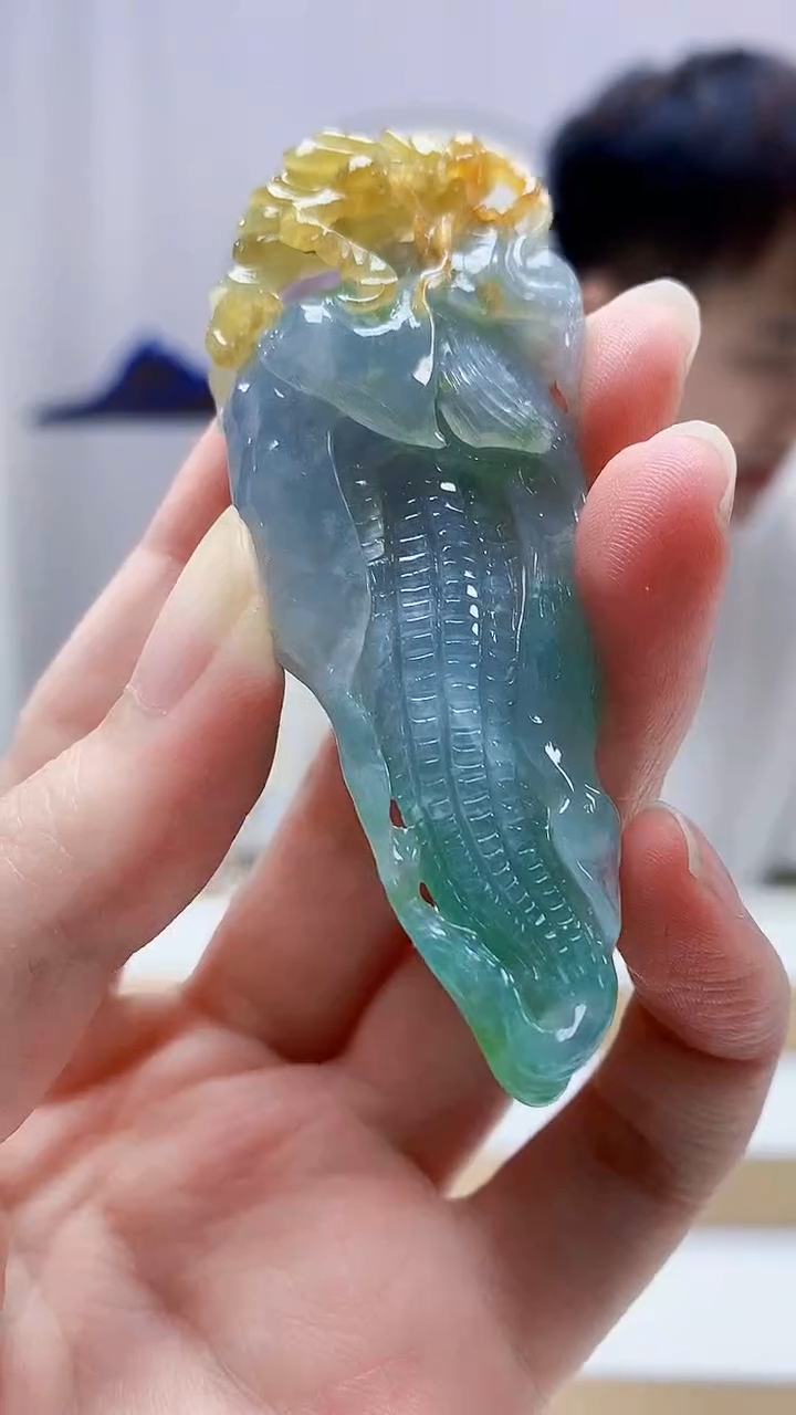 未镶嵌定制翡翠4868zm-毛货挂件100