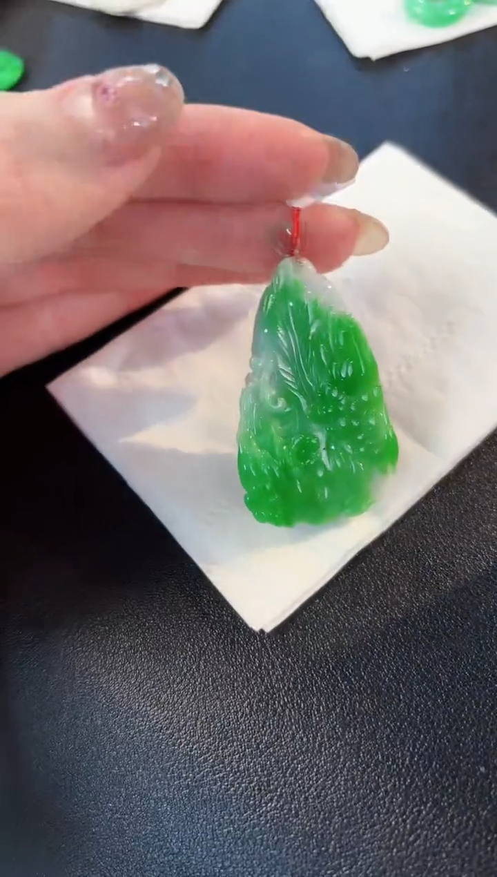 【闪购商品】翡翠颈饰18K金镶嵌缅料A货/支持复检/一件