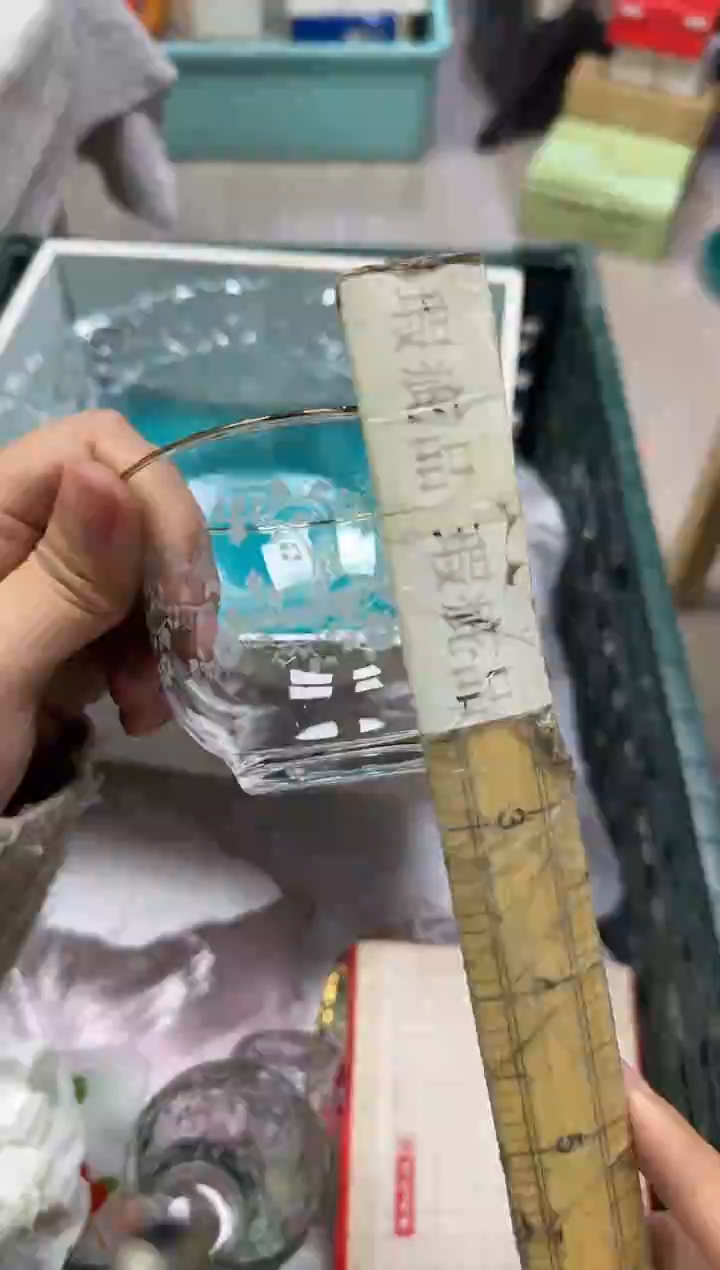 手工艺品玻璃梨*932脱金