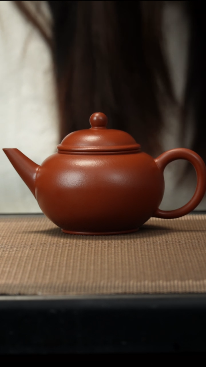 紫砂茶盏朱泥水平200CC