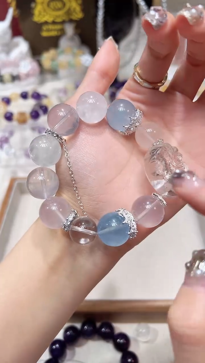 【闪购商品】水晶手链未镶嵌多样性发货发其一颜色微差【拍三单】