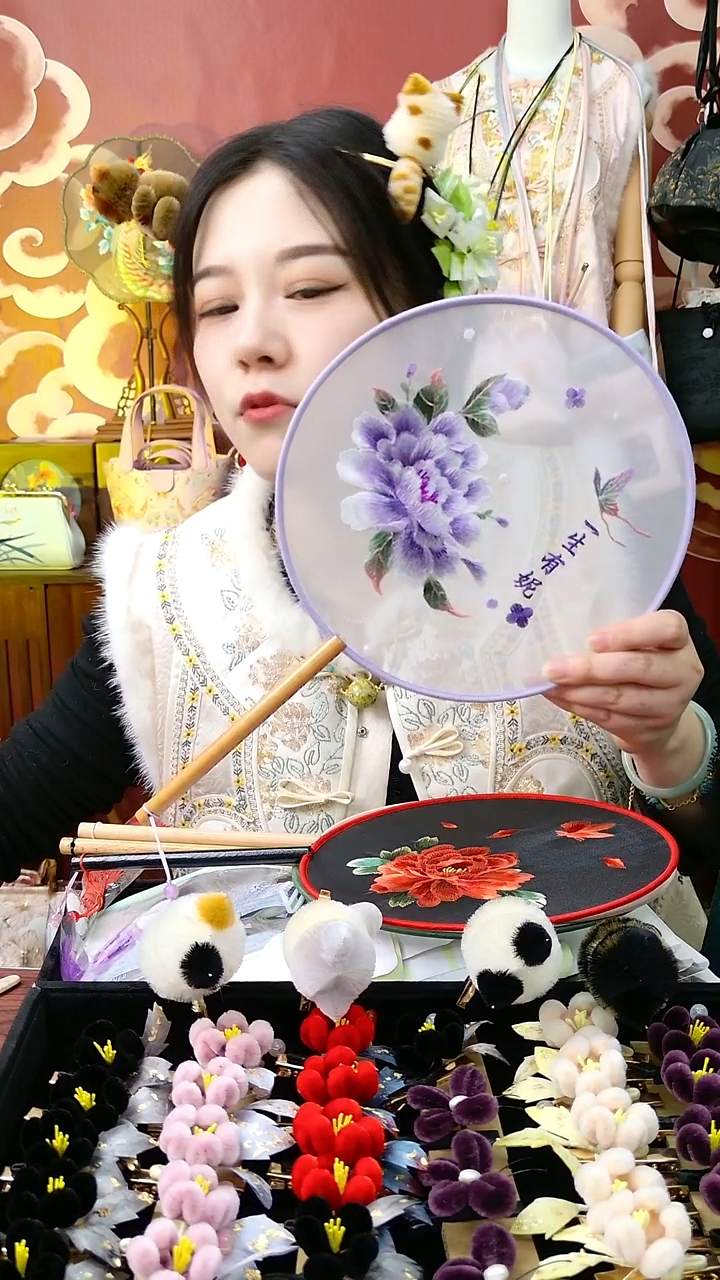 纯铜合金琉璃非遗绒花