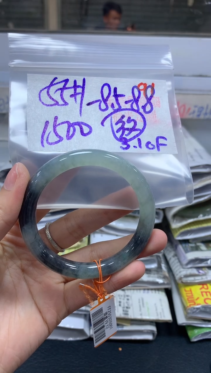 【闪购商品】定制翡翠未镶嵌毛货需精细抛光+91手镯+1500元