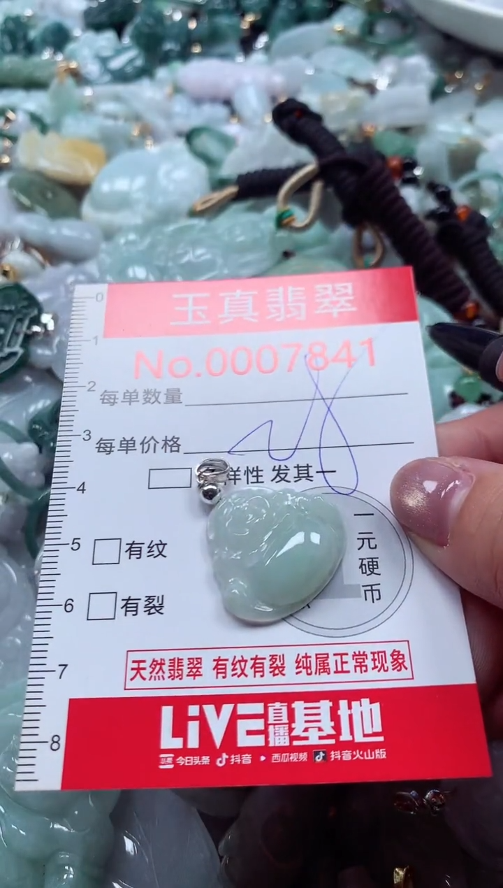 吊坠(不含链)未镶嵌翡翠7841