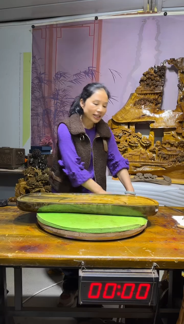 金丝楠∴金丝楠木茶盘