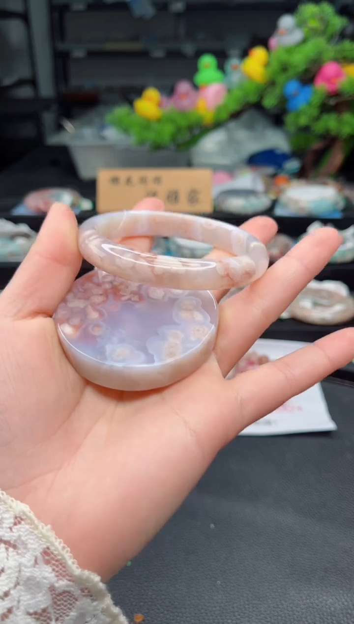 【闪购商品】石英质玉未镶嵌手镯59圈口（赠品镯心）3330321