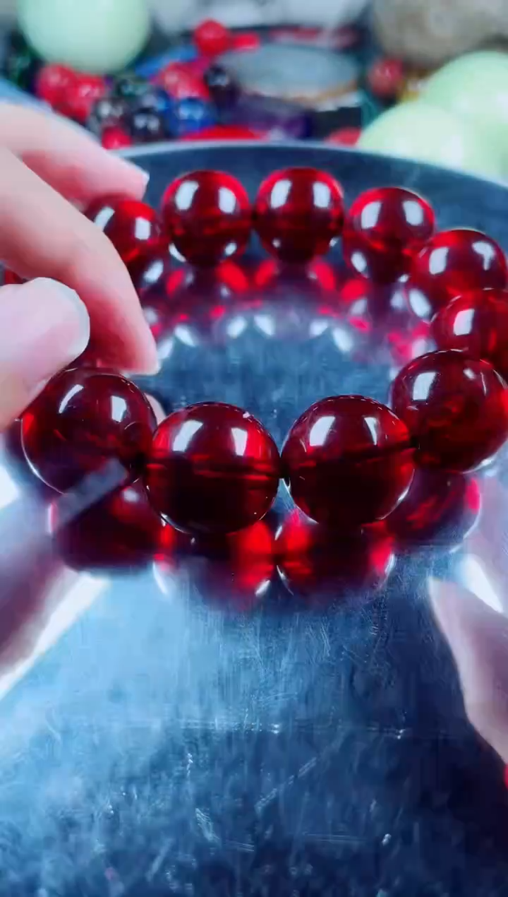 未镶嵌血珀手串血珀手串卡20