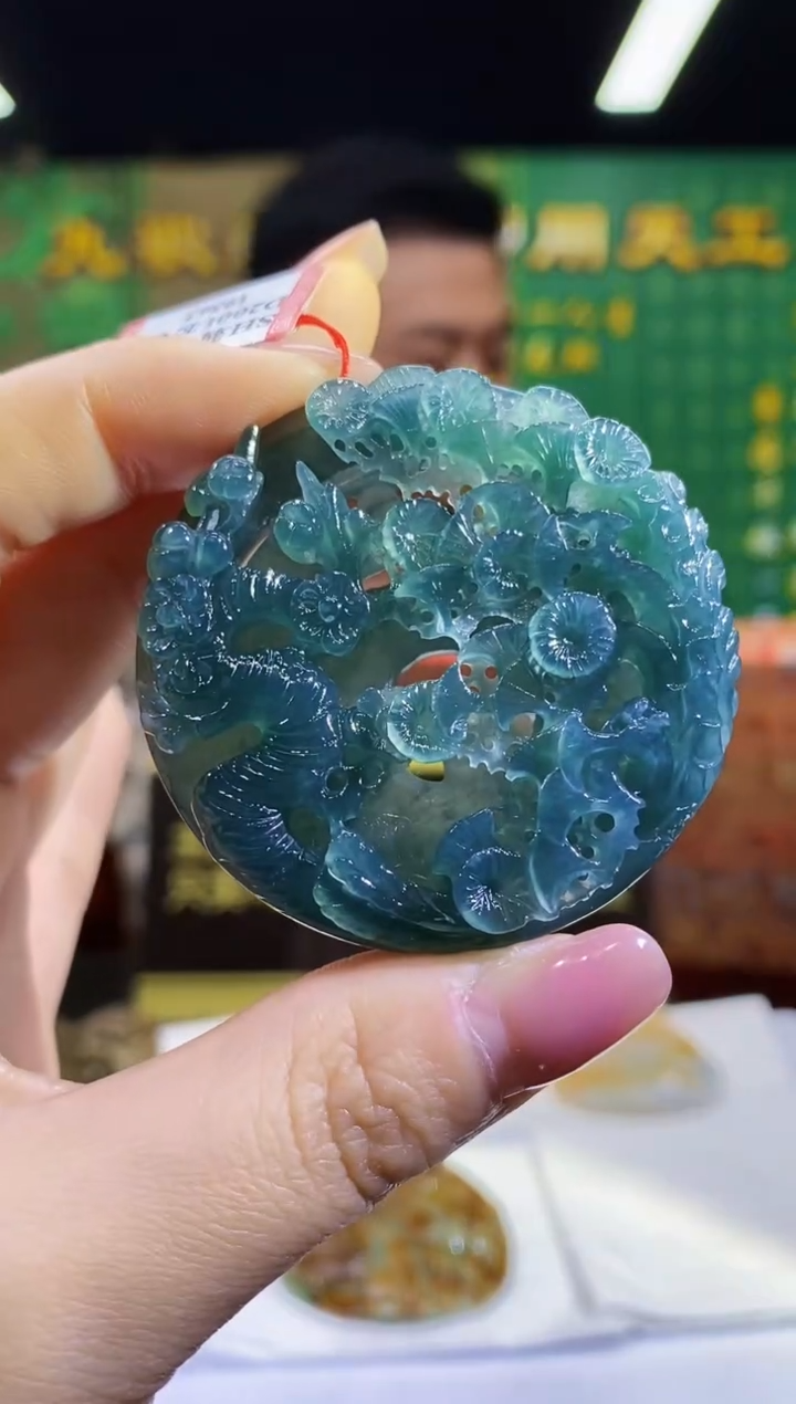 定制翡翠未镶嵌01/0621/W/发其一件/花