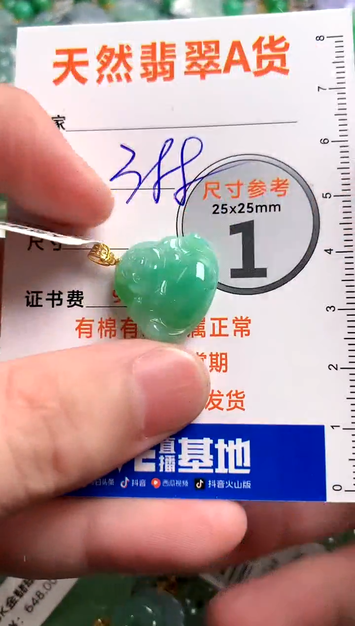 【闪购商品】翡翠颈饰18K金镶嵌0212094713