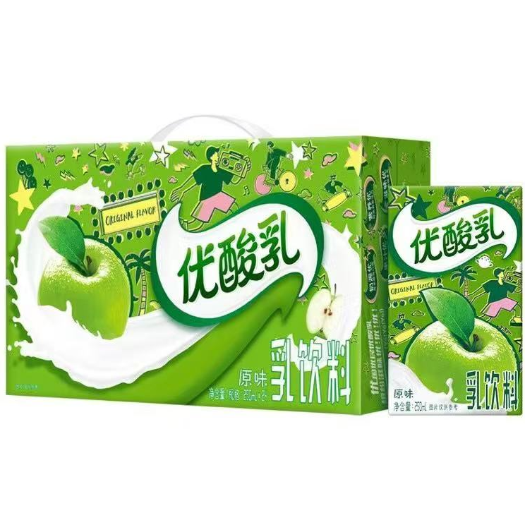 9月产伊利优酸乳原味1*24*250ml奶
