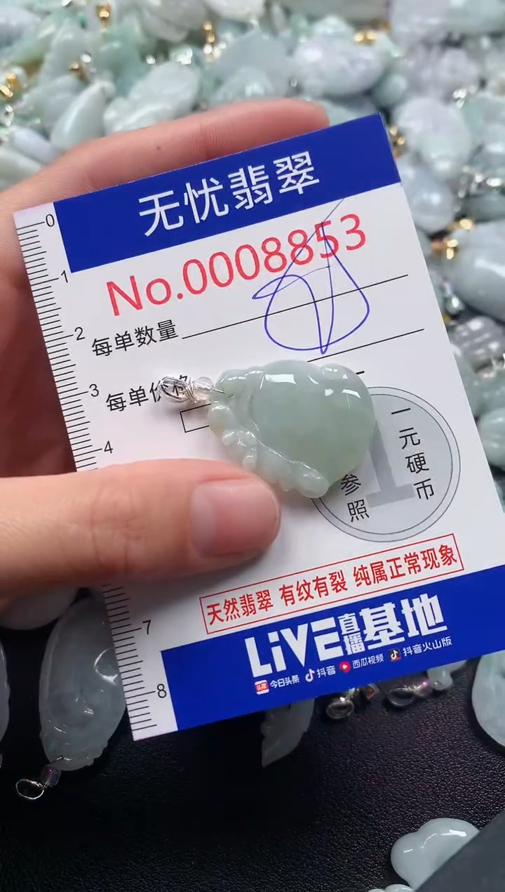 吊坠(不含链)未镶嵌翡翠8853