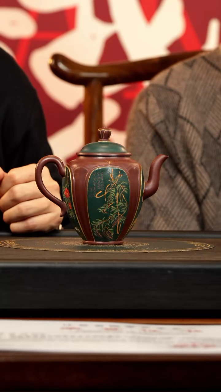 【闪购商品】紫砂茶壶PHJ 紫泥 莲花宫灯 350cc