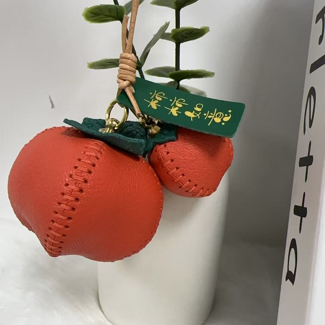 【金宝皮具】柿柿如意挂件