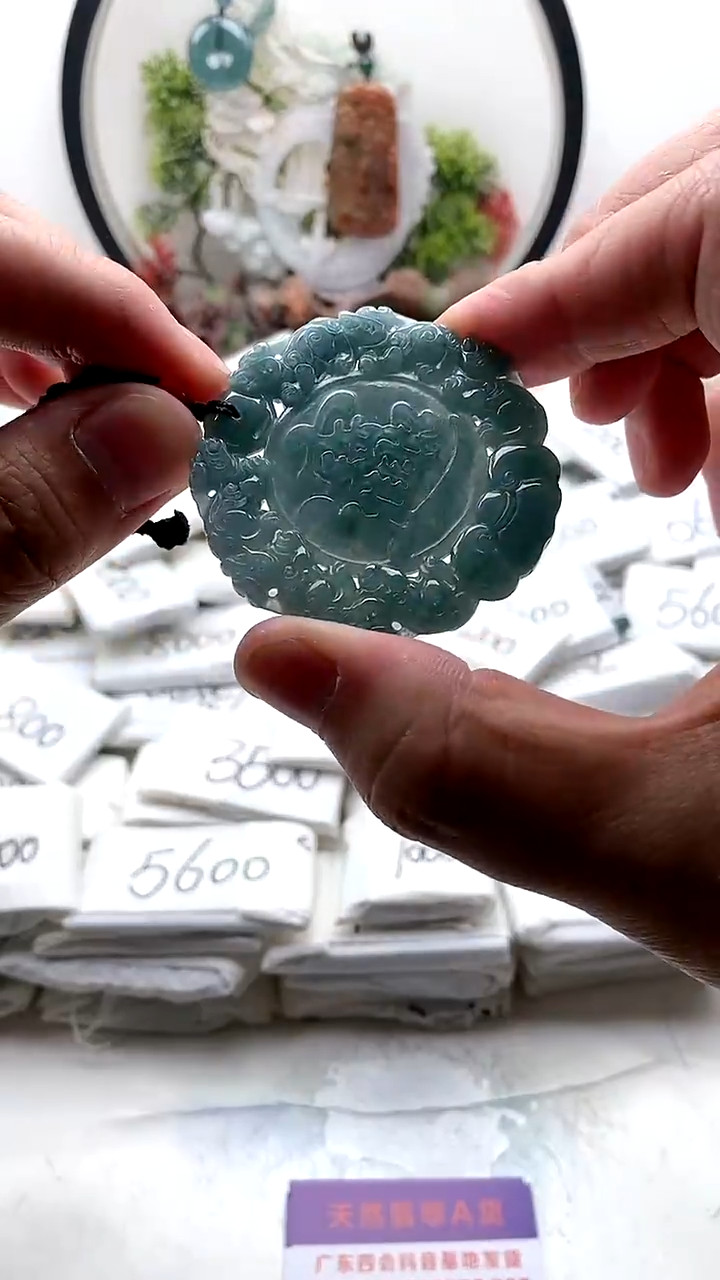 颈饰未镶嵌翡翠貔貅牌