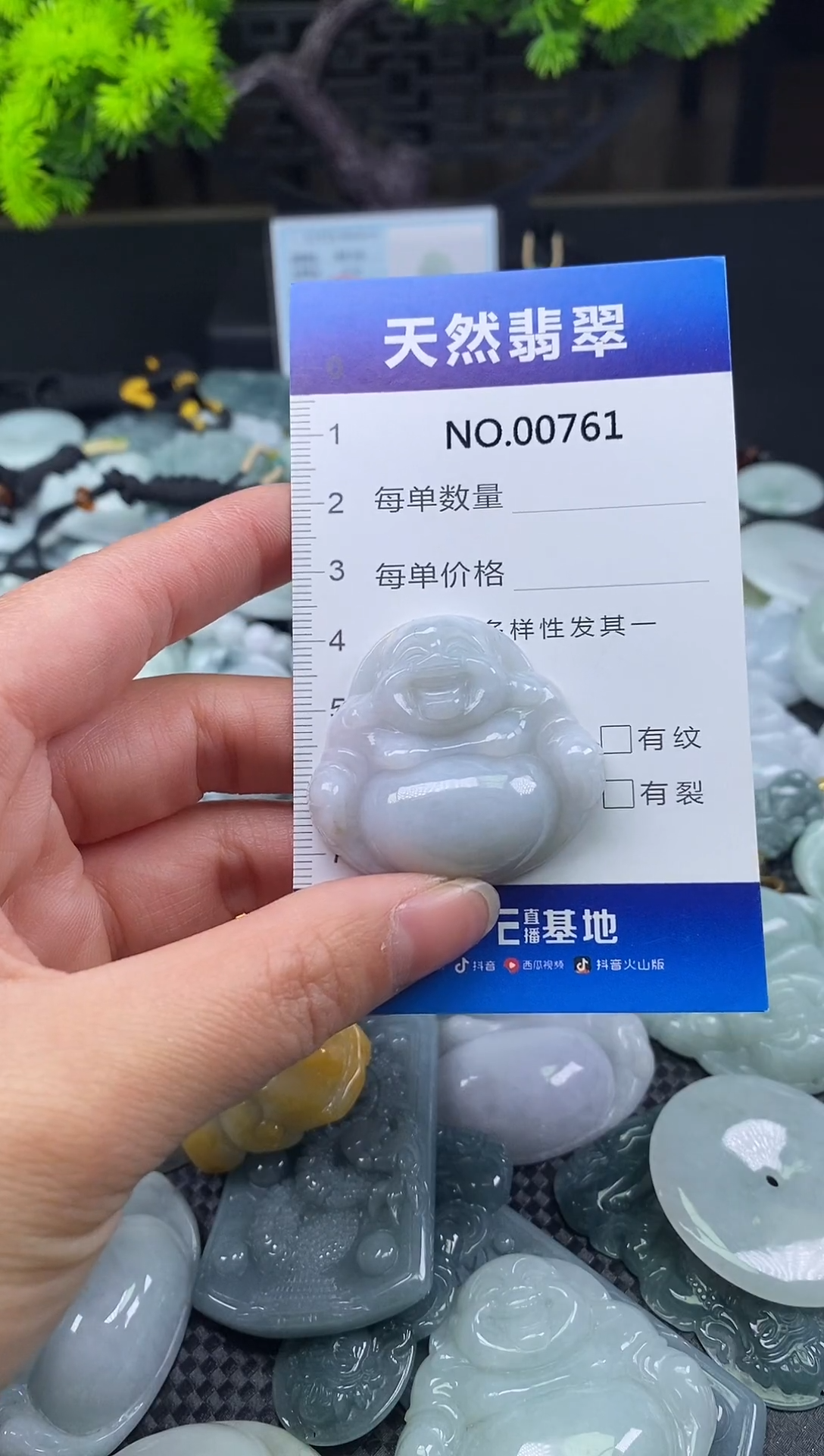 颈饰未镶嵌翡翠天然缅甸翡翠761