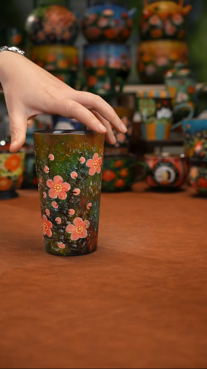 陶瓷油画手绘釉下彩