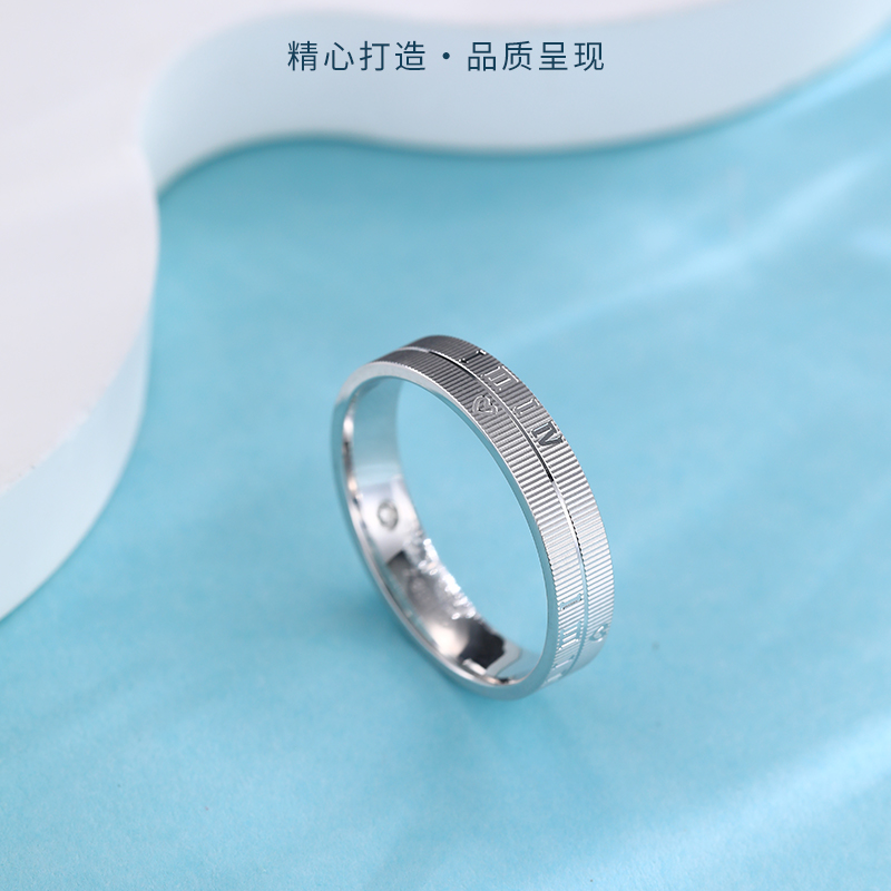 PT990铂金 CQ1165B 轻奢时尚戒指气质时尚精致百搭轻奢简约大气  