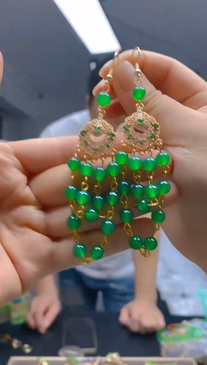 【闪购商品】玛瑙/玉髓耳饰合金047玛瑙耳饰