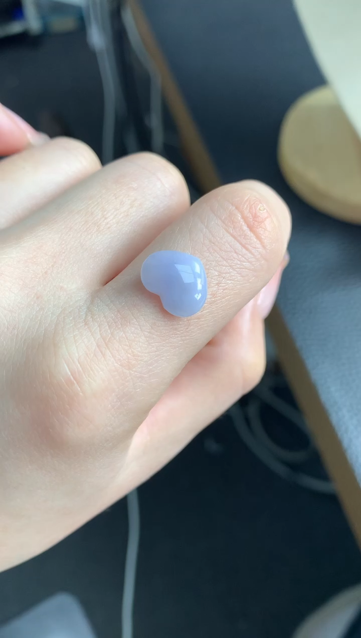 【闪购商品】定制翡翠未镶嵌爱心