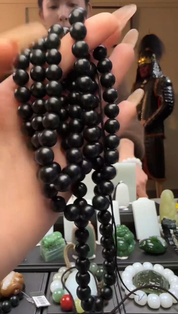 【闪购商品】和田玉青玉圆珠未镶嵌长链