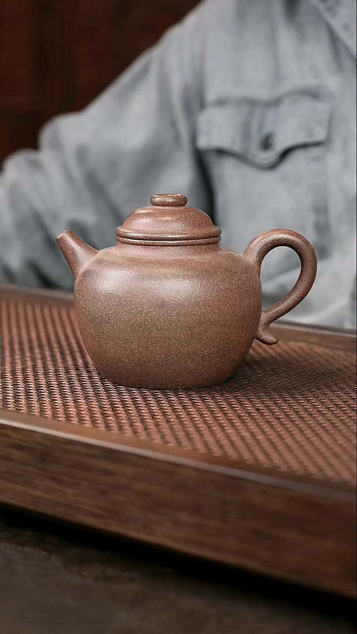 茶壶紫砂C***n岩中泥大彬圈纽 6