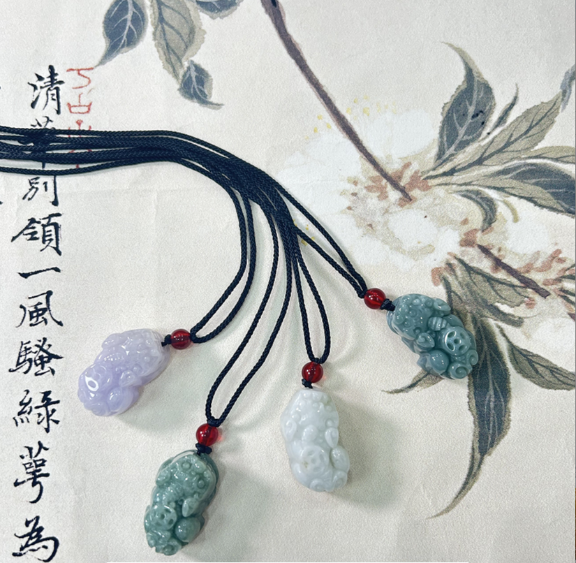 天然翡翠A货貔貅（多样性发货发一件）高25-28宽15-17厚11/13