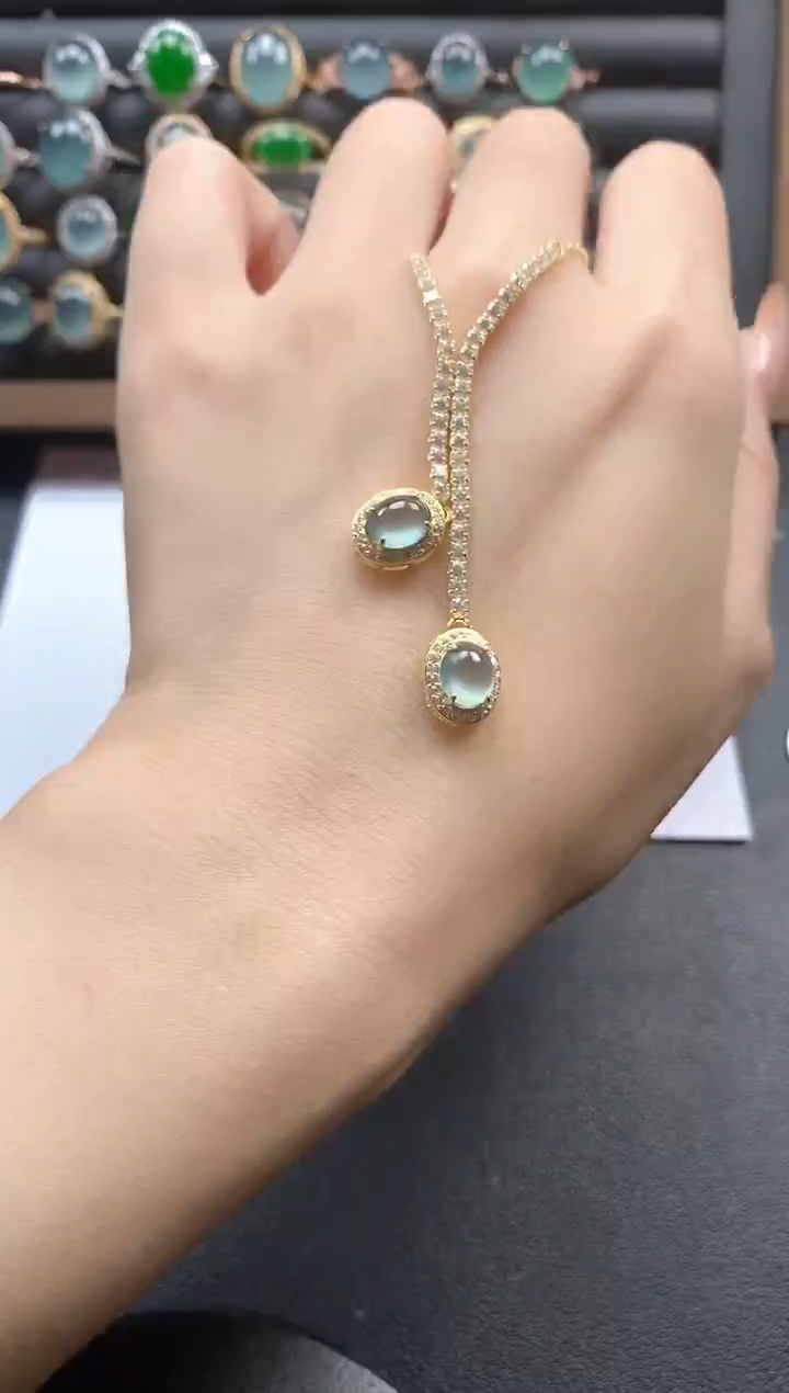 银S925镶嵌戒指翡翠5111