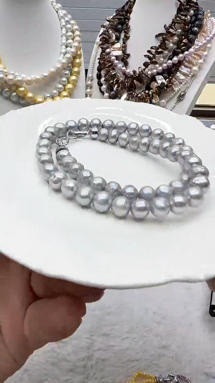 淡水珍珠未镶嵌套链1