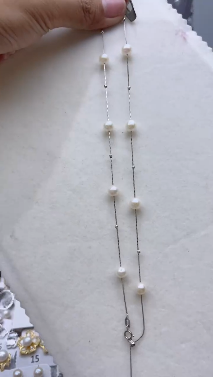 【闪购商品】淡水珍珠戒指银S925镶嵌0.0