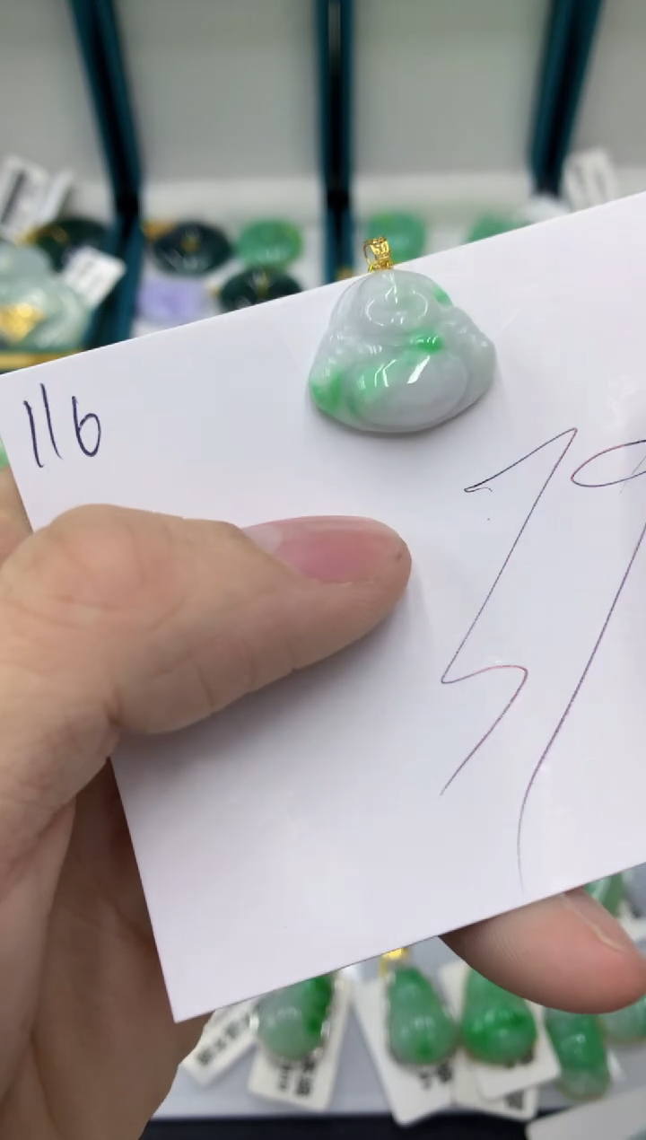 【闪购商品】翡翠颈饰18K金镶嵌11111111111