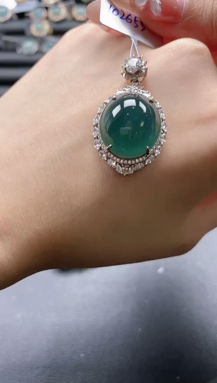 【闪购商品】翡翠戒指银S925镶嵌51151