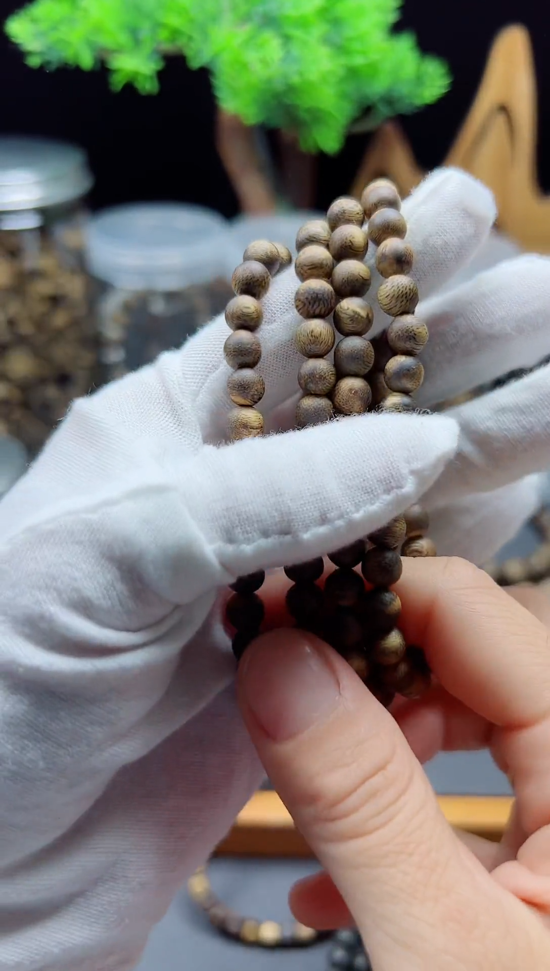 沉香手串野生料沉香