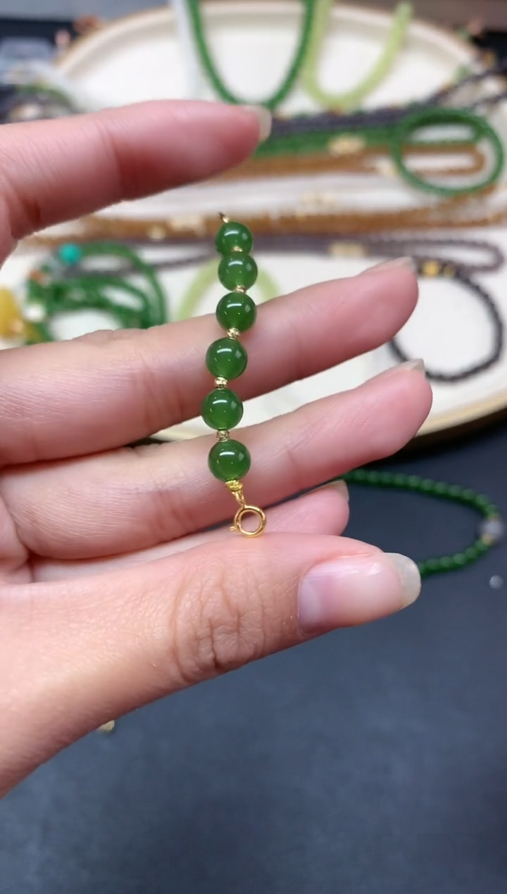 【闪购商品】和田玉延长链18K金镶嵌延长链A12|450