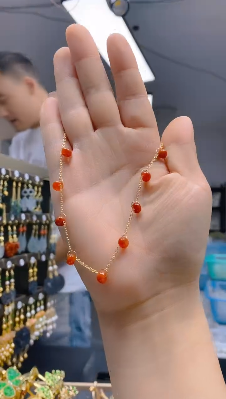 【闪购商品】翡翠耳饰合金0266翡翠手链