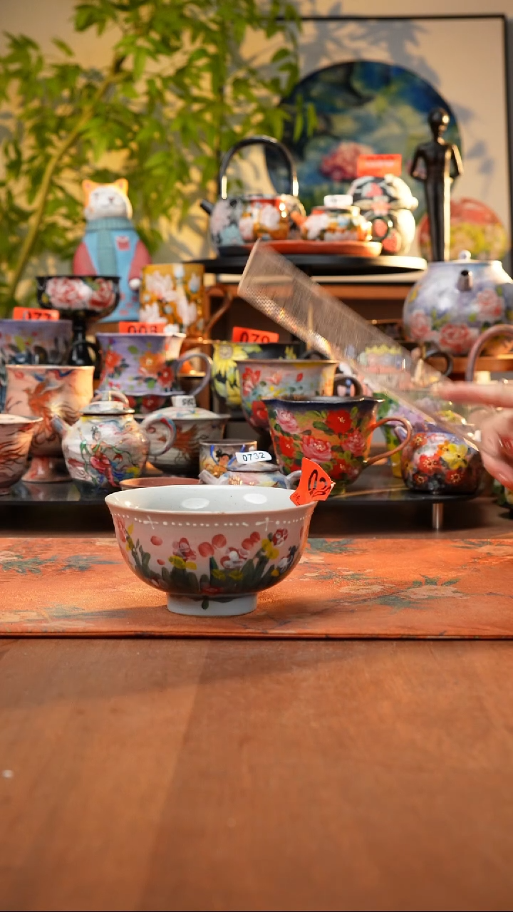 瓷片景德镇手工手绘026