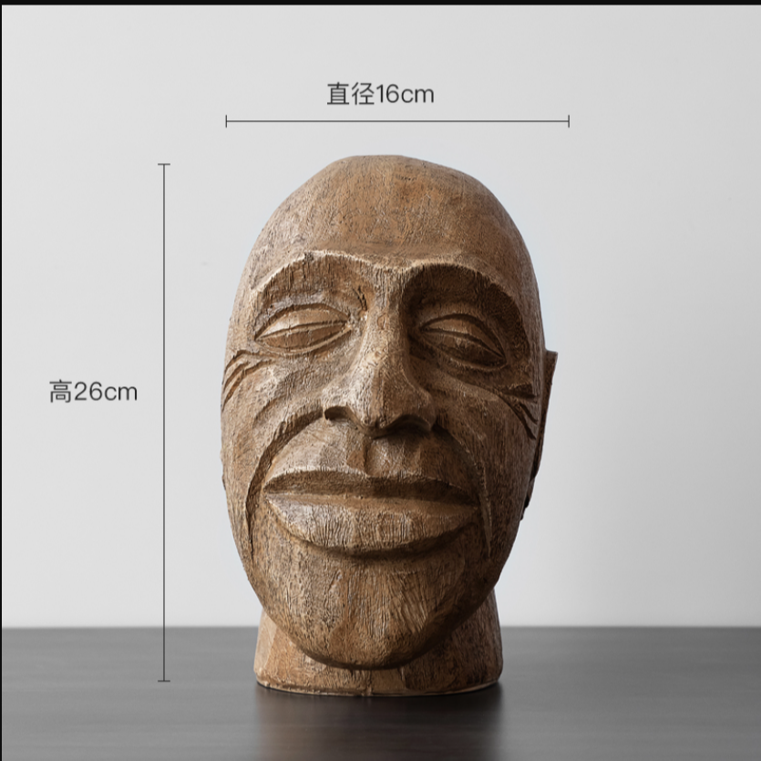 创意人头摆件抽象欧式