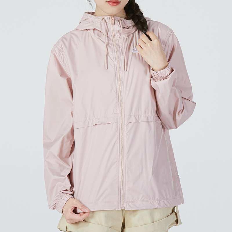 NIKE耐克女款连帽夹克2025新款梭织健身休闲运动服上衣外套DM6180