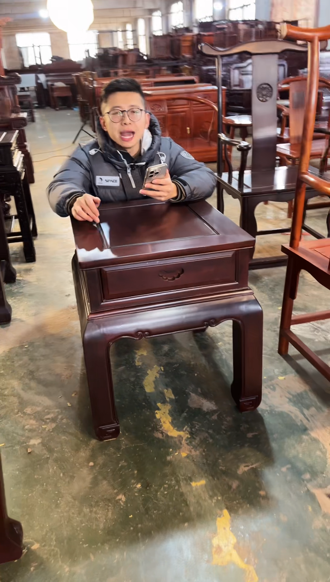 【闪购商品】黑酸枝木类成套家具J22