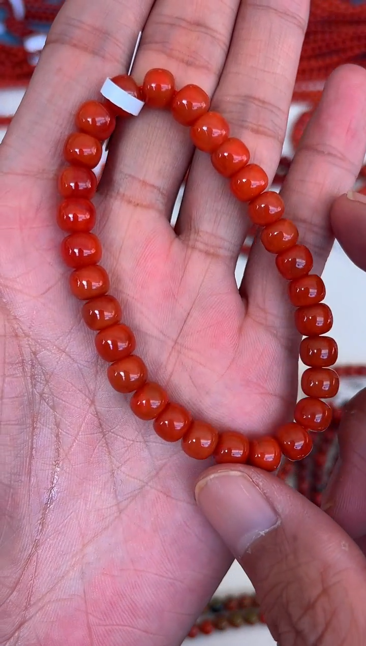 手串未镶嵌南红玛瑙瓦西玉化精工高货老型单圈11