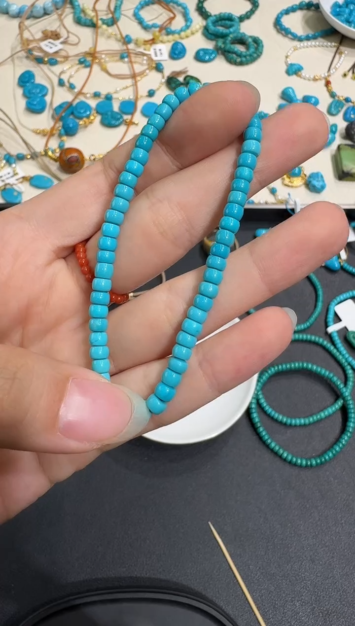 未镶嵌绿松石手串X0102-1195-158