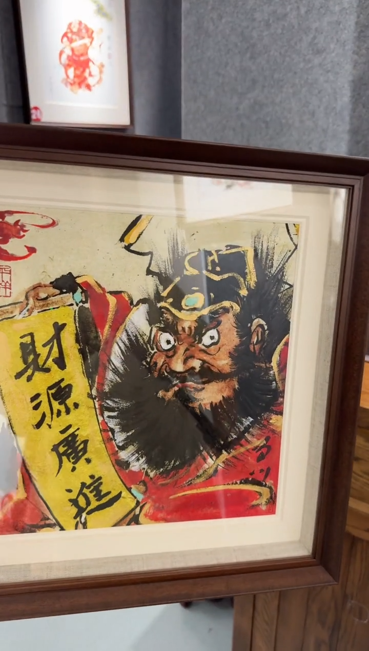国画牛百川老师手绘37x37