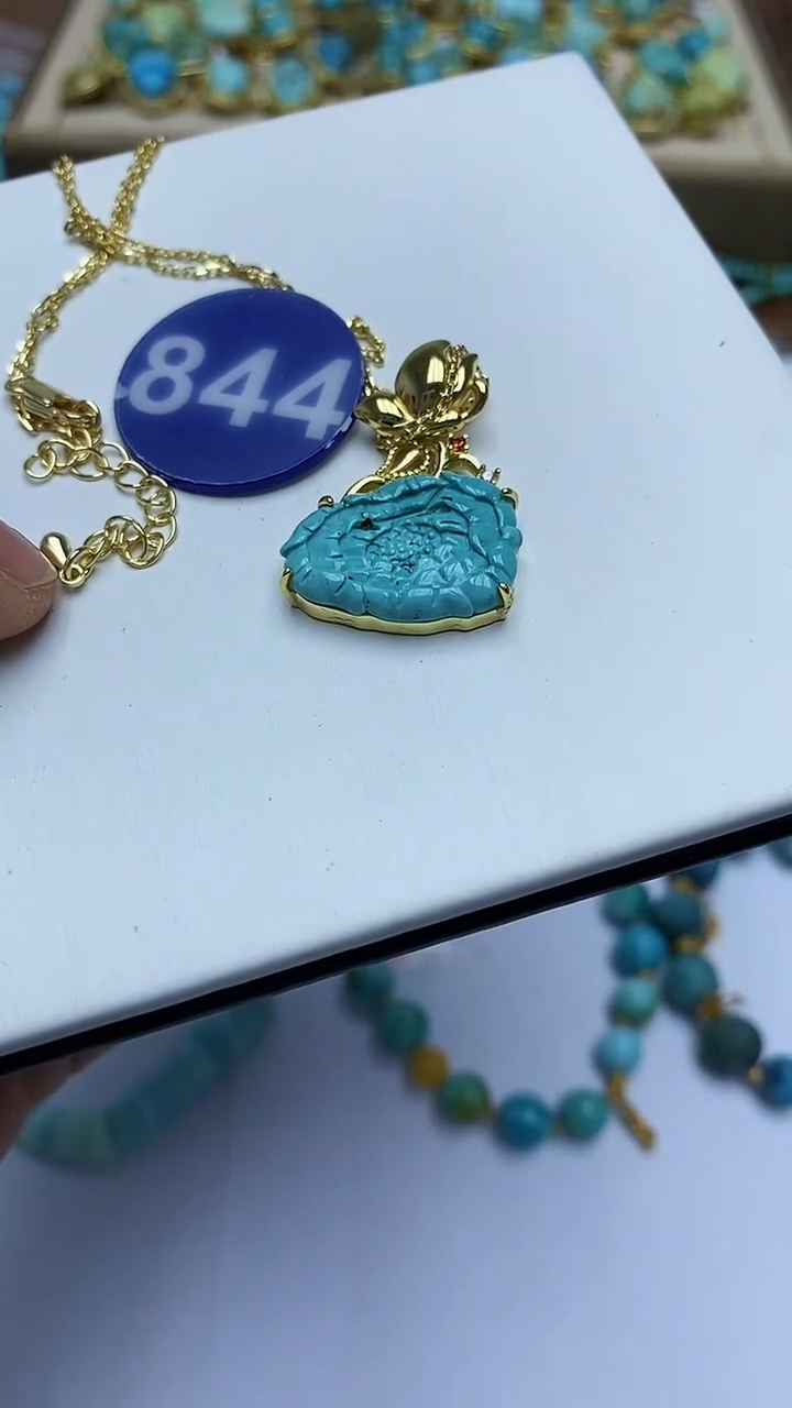 【闪购商品】绿松石项链合金844项链