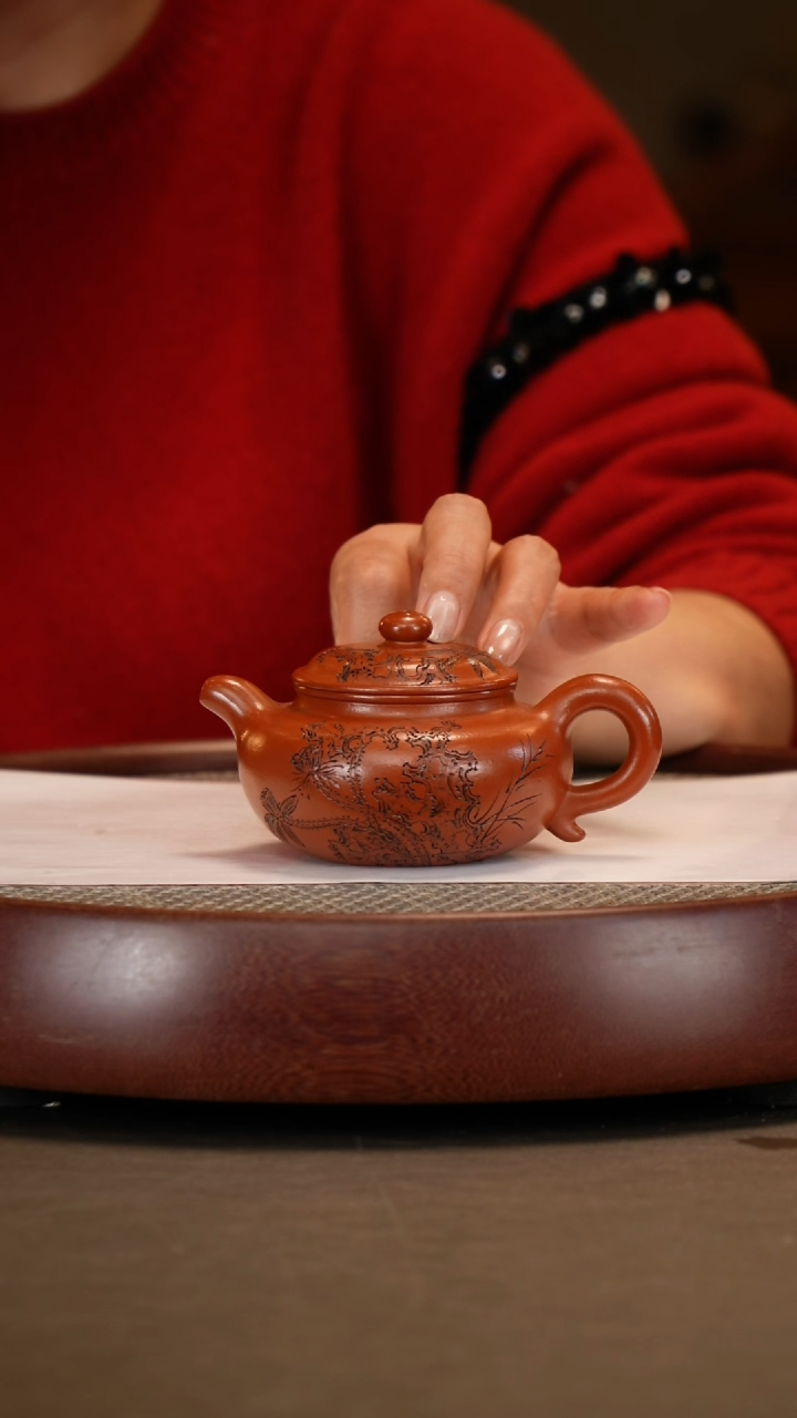 【闪购商品】紫砂茶壶【徐晓梅】红泥仿古  180CC