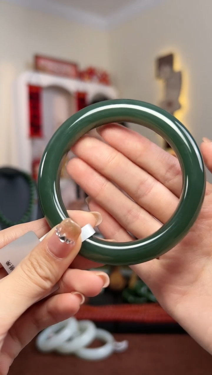 【闪购商品】和田玉手镯未镶嵌S17- 57mm  